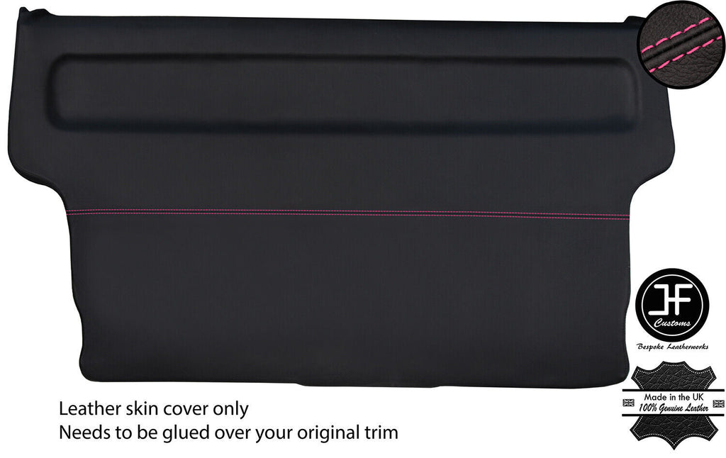 PINK STITCH TAILGATE DOOR CARD LEATHER COVER FITS VW T4 TRANSPORTER 1990-2003
