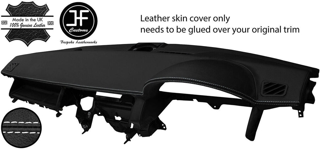 WHITE STITCH TOP DASH DASHBOARD LEATHER COVER FITS RANGE ROVER SPORT 2005-2009