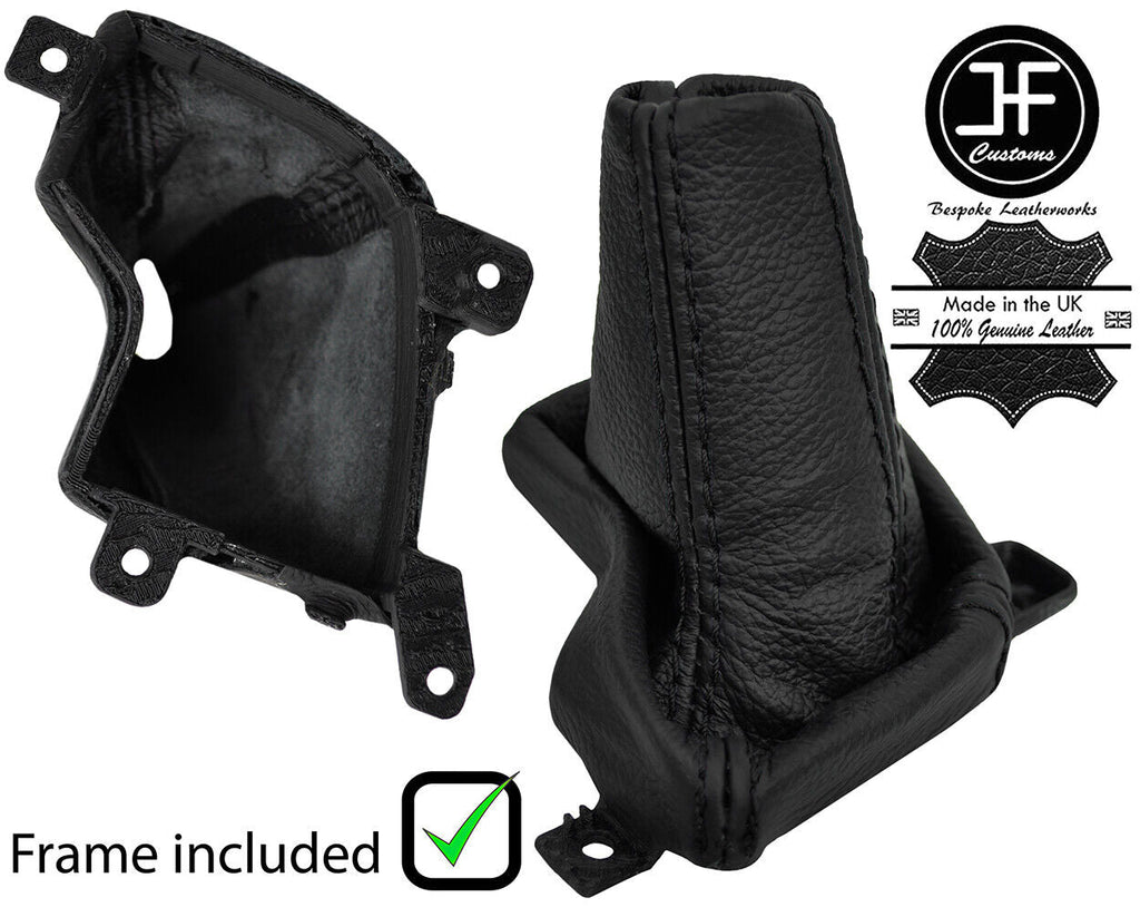 BLACK STITCH LEATHER AUTOMATIC GEAR BOOT+PLASTIC FRAME FITS INFINITI Q60 17-19