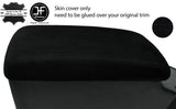 BLACK STITCH ARMREST LID SUEDE COVER FITS TOYOTA JZX 100 CHASER 1996-2000