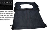 WHITE STITCH ROOF HEADLINING LUXE SUEDE COVER FITS LAND ROVER DEFENDER 90 3DR SW