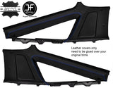 BLUE STITCH 2X UPPER REAR QUARTER PANEL LTHR COVER FITS TOYOTA SUPRA MK3 86-93