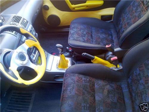 FITS FIAT PUNTO MK1 YELLOW SET OF NEW GAITERS CUSTOM NEW MADE IN UK