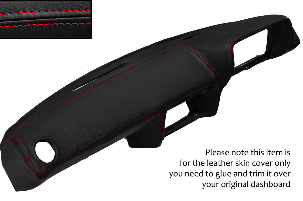 RED STITCH DASH DASHBOARD LEATHER COVER FITS CHRYSLER TALBOT SUNBEAM CUSTOM NEW