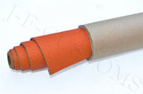 ORANGE LEATHER 25cm x 50cm QUALITY TOP GRAIN GENUINE LEATHER CRAFTS AUTOMOTIVE