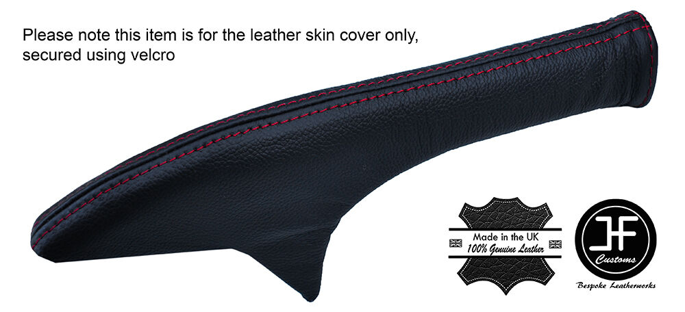 RED STITCHING LEATHER HANDBRAKE GAITER FITS DELOREAN DMC-12 1981-1983 CUSTOM NEW