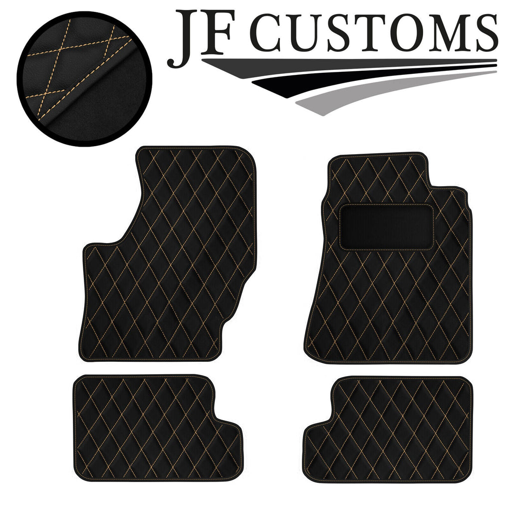 CREAM DIAMOND STITCH VINYL 4XTAILORED FLOOR CARPET FOR NISSAN 200SX 89-94 JF1
