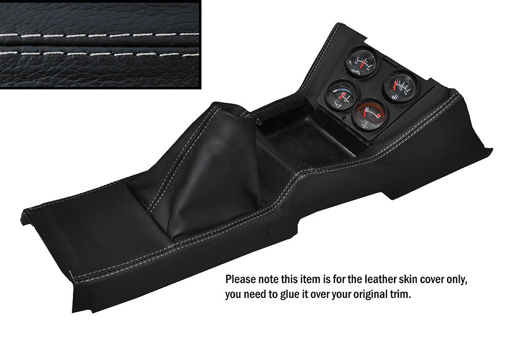 GREY STITCH CENTRE CONSOLE&GEAR GAITER SKIN COVERS FITS FORD CORTINA MK3 EARLY