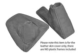 MID GREY PU SUEDE AUTOMATIC GEAR HANDBRAKE GAITER FITS BMW E90 E91 E92 E93