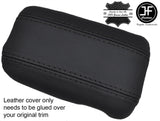 BLACK STITCHING REAL LEATHER ARMREST LID COVER FITS MAZDA RX7 RX-7 1992-2001
