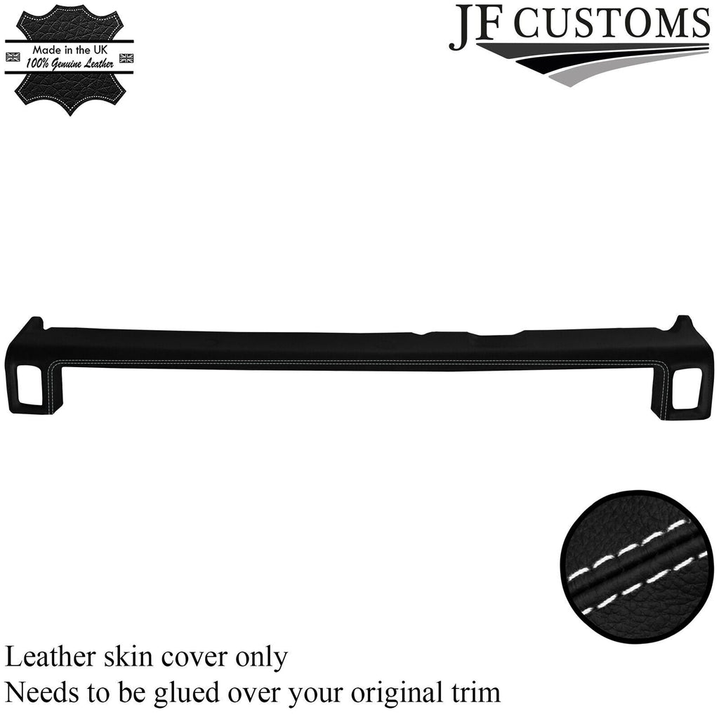 WHITE STITCH LOWER DASH PAD LEATHER COVER FITS PORSCHE 914 1969-1976 CUSTOM NEW