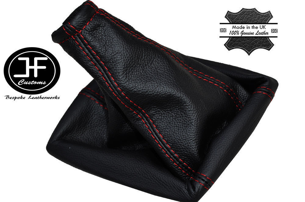 RED STICH LEATHER MANUAL GEAR GAITER FITS VAUXHALL OPEL CORSA B TIGRA A 93-01