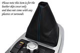 blue stitching FITS LAND ROVER FREELANDER 2 06-12 MANUAL LEATHER GEAR GAITER