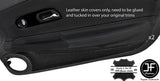 BLACK STITCH 2X DOOR ARMREST LEATHER COVERS FOR CHRYSLER CROSSFIRE 2003-2008