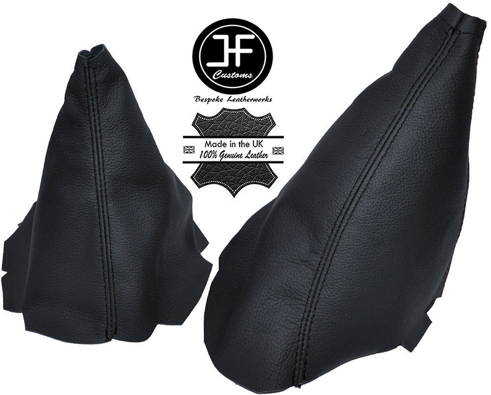 BLACK STITCH GEAR HANDBRAKE GAITER LEATHER FOR CHEVROLET CORVETTE C6 2005-2013