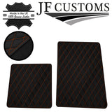 ORANGE DIAMOND STITCH VINYL 2X TAILORED FLOOR MAT CARPETS FOR LOTUS ELISE S1
