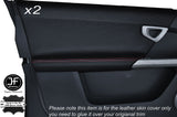 RED STITCH 2X FRONT DOOR CARD TRIM LEATHER COVERS FITS SMART FORFOUR 04-06