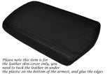 BLACK STITCHING ARMREST LID LEATHER COVER FITS DODGE AVENGER 2007-2013
