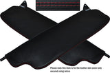 RED STITCH 2X SUN VISORS LEATHER SKIN COVERS FITS DATSUN 240Z CUSTOM NEW