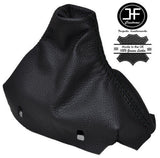 BLACK STITCH  FITS MERCEDES C CLASS W204 AUTO  2007-2014 GEAR GAITER LEATHER