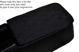 BLACK DIAMOND STITCHING SUEDE ARMREST SKIN COVER FITS NISSAN S14 200SX 94-99