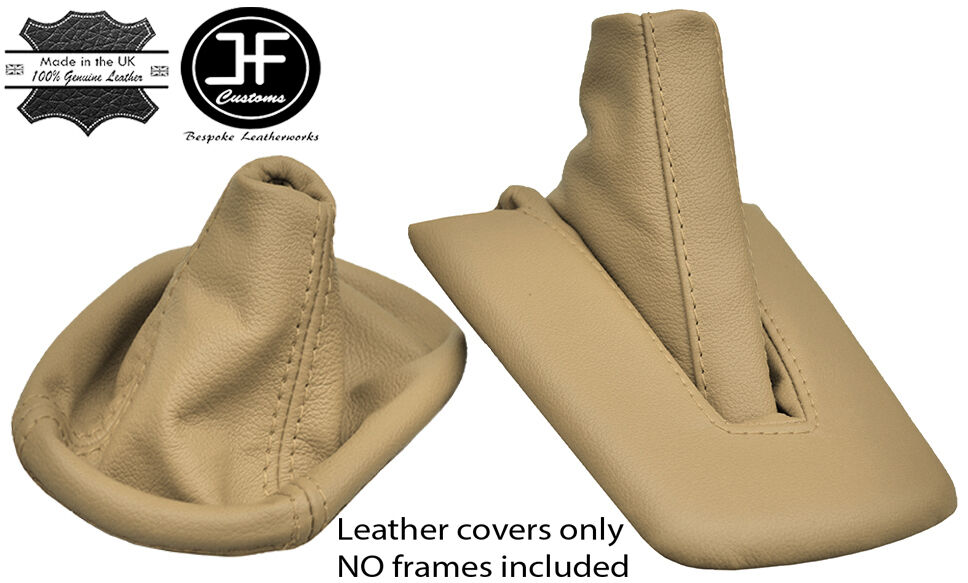 CREAM  LEATHER FOR BMW Z4 E85 E86 MANUAL COUPE ROADSTER GEAR+HANDBRAKE SET