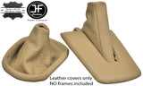 CREAM  LEATHER FOR BMW Z4 E85 E86 MANUAL COUPE ROADSTER GEAR+HANDBRAKE SET