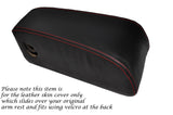 RED STITCHING LEATHER ARMREST SKIN COVER FITS ROVER P5 P5B V8 COUPE CUSTOM NEW