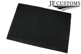 BLACK DIAMOND STITCH QUILTED VINYL  PADDED PANEL LUXURY PREMIUM 125CM X 85CM