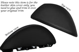BLACK STITCH DASH COWL HOOD LEATHER SKIN COVER FITS SEAT TOLEDO 2004-2008