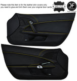 YELLOW STITCH FOR CHEVROLET CORVETTE C6 2005-13 CUSTOM LEATHER DOOR PANEL COVERS