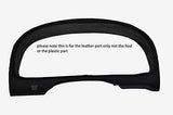 black stitch FITS SUBARU IMPREZA 98-00  GAUGE HOOD SPEEDO LEATHER COVER ONLY