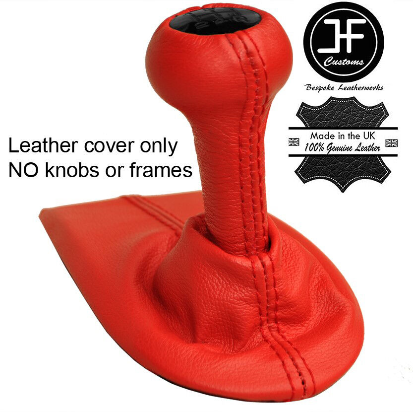 RED REAL LEATHER MANUAL GEAR GAITER FITS PORSCHE 986 BOXSTER 1996-2004