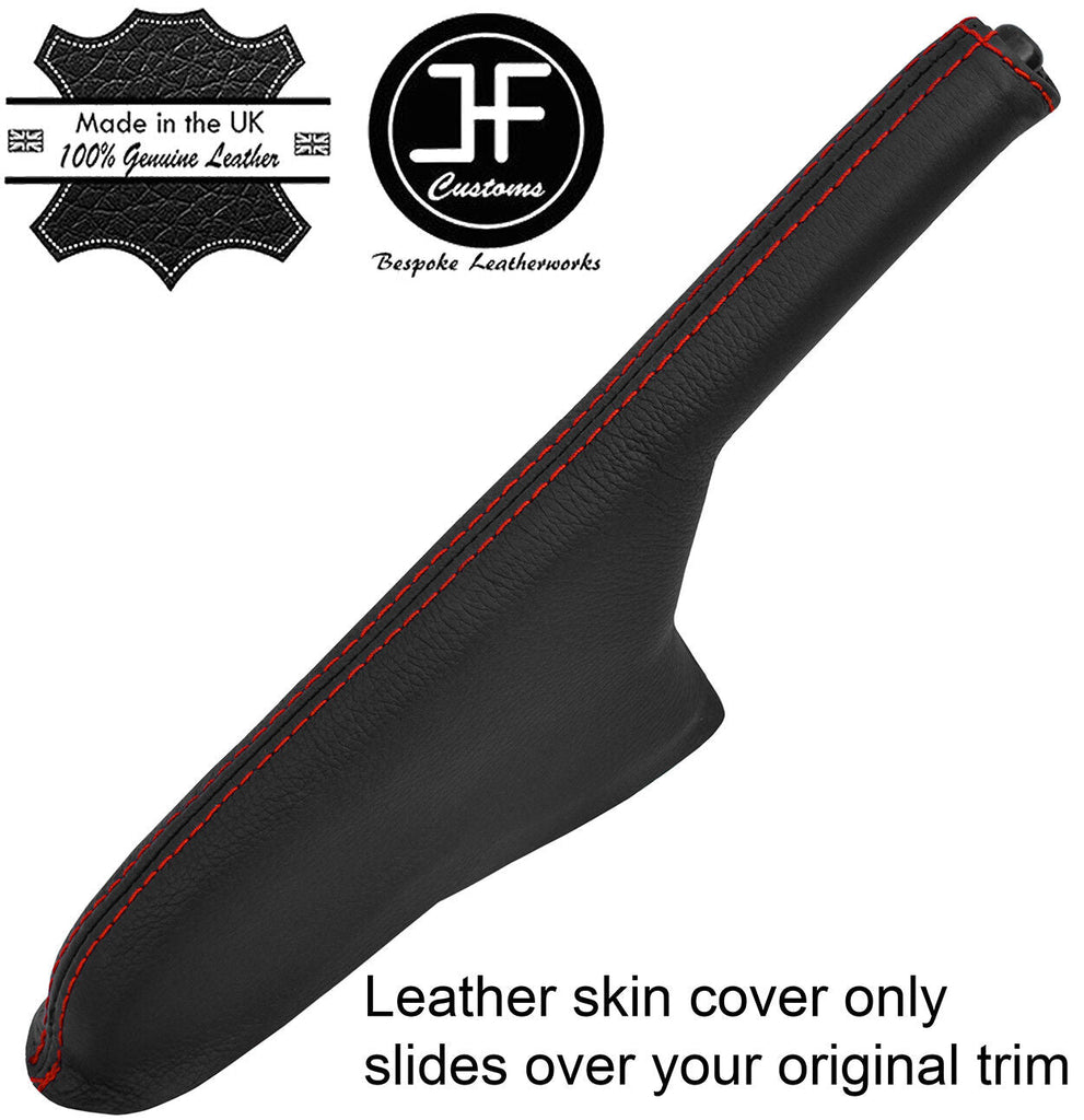 RED STITCHING TOP GRAIN LEATHER HANDBRAKE GAITER FITS HONDA ELEMENT 03-11