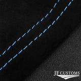 L BLUE STITCH SUEDE GEAR + HANDBRAKE GAITER FITS BMW 3 SERIES E36 E46 1992-2005