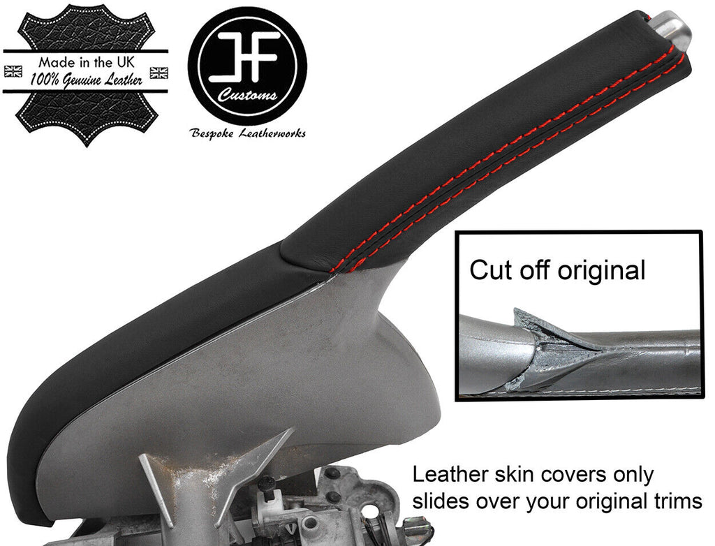 RED  STITCH HANDBRAKE HANDLE&TRIM NAPPA LEATHER COVERS FOR PORSCHE BOXSTER 987