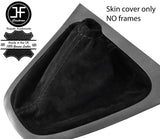 BLACK STITCHING REAL SUEDE MANUAL GEAR GAITER FITS TOYOTA AURIS 2007-2011