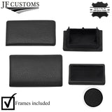 BLACK STITCH LEATHER DASHBOARD TRIM BLANK COVER SET+FRAMES FOR VW GOLF MK3