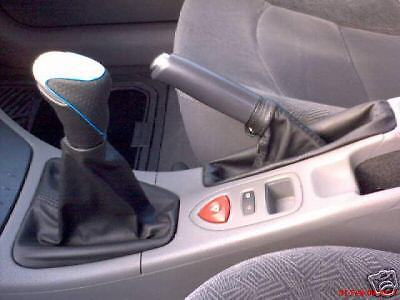 FITS RENAULT LAGUNA MK2 GEAR & HANDBRAKE GAITER REAL LEATHER CUSTOM NEW