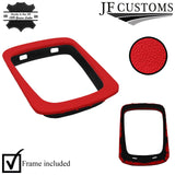 RED STITCH LEATHER GEAR+SURROUND COVER+FRAME FOR VAUXHALL OPEL ZAFIRA A 99-05