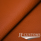 FITS FORD MUSTANG 15-17 ORANGE LEATHER AUTO GEAR SHIFT SURROUND TRIM COVER+FRAME
