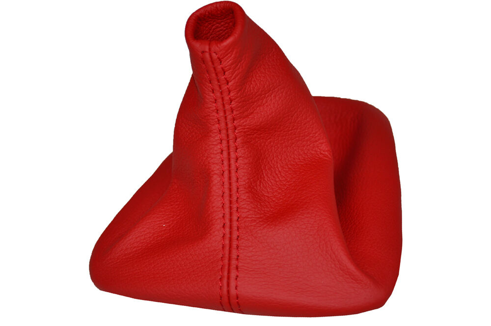 RED  FITS BMW  E34 1988-1995  GENUINE LEATHER GEAR GAITOR CUSTOM NEW MADE IN UK