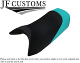 BLACK & TEAL VINYL CUSTOM FOR YAMAHA XL700 XL1200 98-04 FRONT SEAT COVER