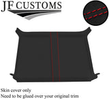 RED STITCH REAR ROOF HEADLINING LUXE SUEDE COVER FOR LAND ROVER DEFENDER 90 3DR