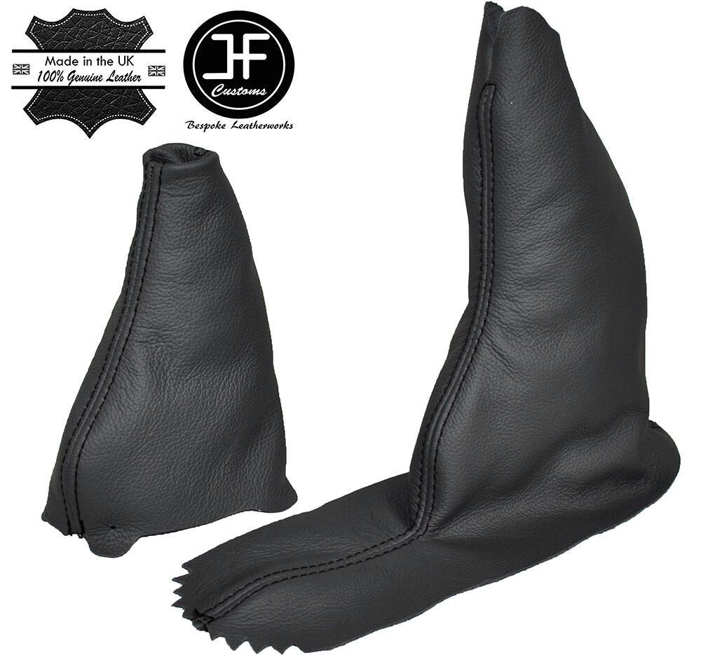 BLACK STITCH FOR ROVER 75 MG ZT ZT-T AUTOMATIC CHARCOAL LEATHER GEAR HANDBRAKE