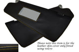 YELLOW STITCHING FITS FIAT BRAVO BRAVA 95-01 2X SUN VISORS LEATHER SKIN COVERS