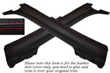 RED STITCH 2X A POST PILLAR LEATHER SKIN COVERS FITS AUDI R8 SPYDER 10-14