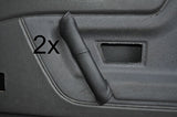 black stitch FITS VW CORRADO 88-95 2X DOOR HANDLE LEATHER COVERS CUSTOM NEW