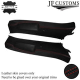 D RED STITCH LEATHER & SUEDE TOP RECOVERY KIT COVERS FOR VW GOLF MK5 04-09 5DR