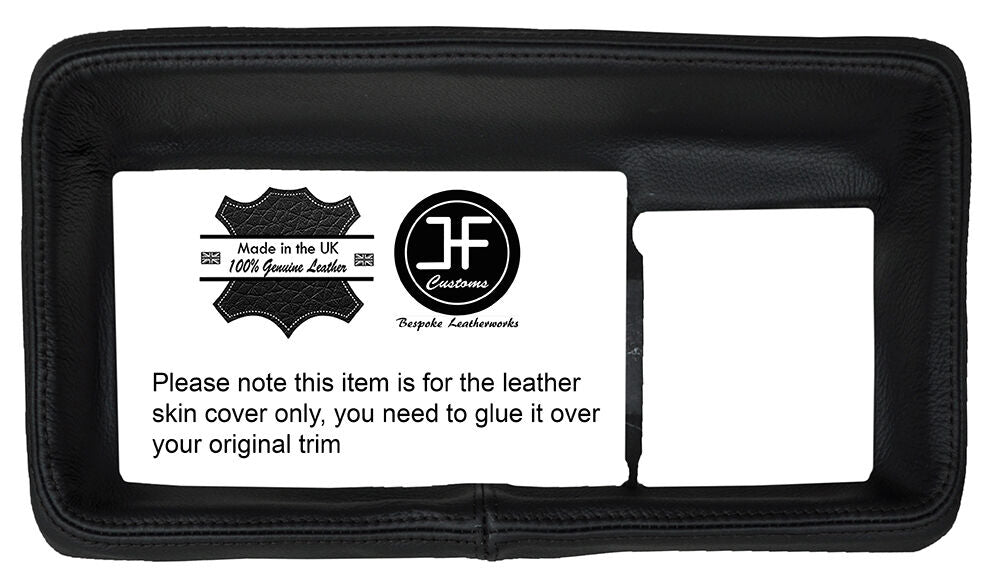 BLACK STICH INSTRUMENT SURROUND TRIM LEATHER COVER FOR ALFA ROMEO ALFETTA GTV6